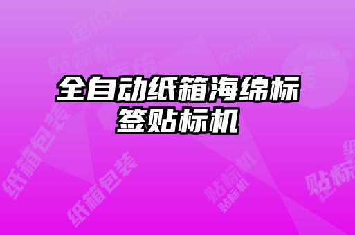 全自動紙箱海綿標(biāo)簽貼標(biāo)機