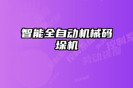 智能全自動機(jī)械碼垛機(jī)