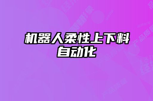 機(jī)器人柔性上下料自動(dòng)化