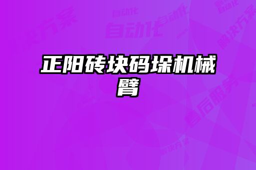正陽磚塊碼垛機械臂