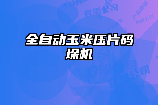 全自動玉米壓片碼垛機