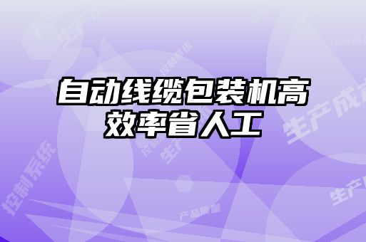 自動線纜包裝機(jī)高效率省人工
