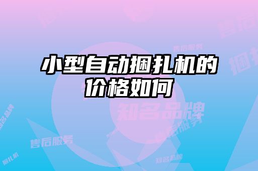 小型自動捆扎機(jī)的價格如何